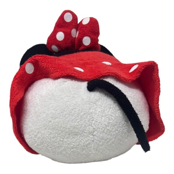 Disney Tsum Tsum Minnie Mouse Plush Stuffed Animal Toy Red Black Polka-dots - Picture 3 of 9